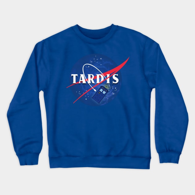TARDIS NASA FANCY Crewneck Sweatshirt by tone